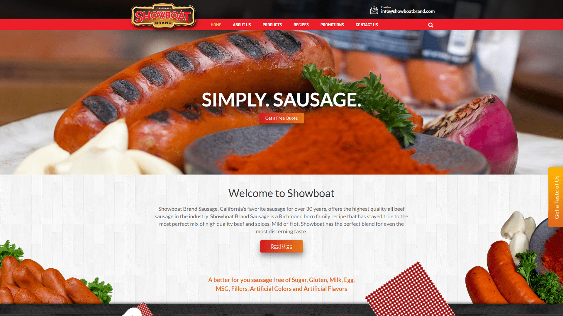 Showboat Brand Sausage